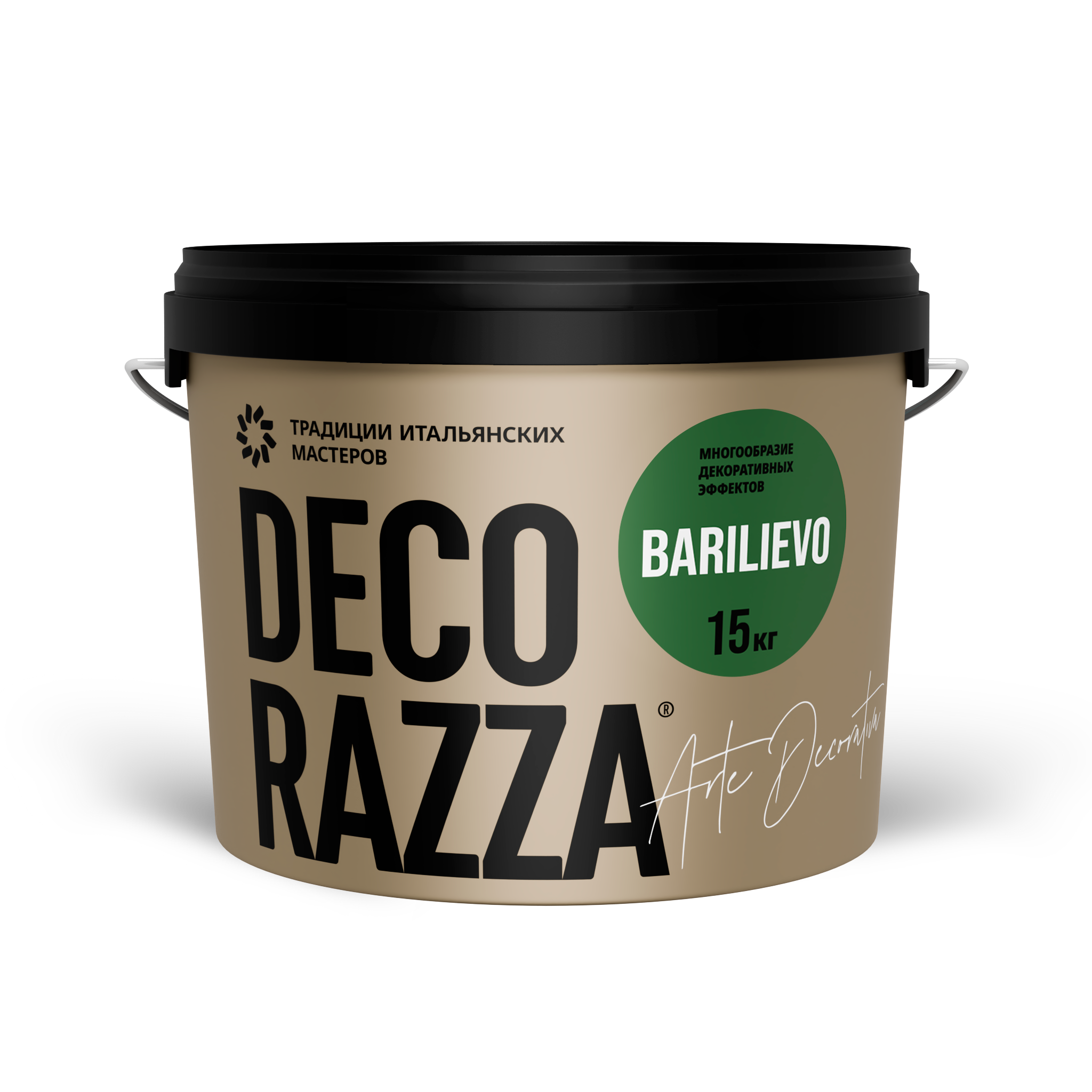 Фактурное покрытие BARILIEVO Decorazza, цвет, фасовка 15 кг: для внутренних работ, для стен и потолков