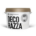 Decorazza Грунт-краска BASE, 9 л — краска защитно-декоративная, без резкого запаха, колеруемая для стен и потолков