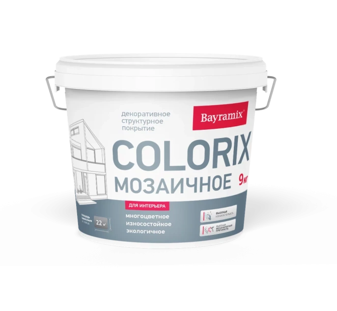 Мозаичное покрытие Colorix, 9 кг, Cl 14 — Bayramix для строительства, для фасада