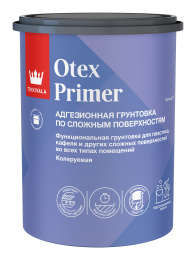 Грунтовка адгезионная Otex Primer Белый 0,9 л Tikkivala: для дерева и для внутренних и наружных работ