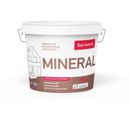 Байрамикс Мраморная штукатурка Mineral средний 15 кг 440, для наружных работ, защитно-декоративная, износостойкая