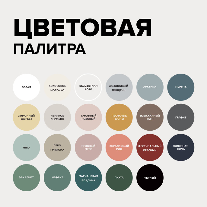 AMO Меловая краска для мебели АМОdecor, Арктика, 0,25 кг — краска защитно-декоративная, колеруемая для дерева
