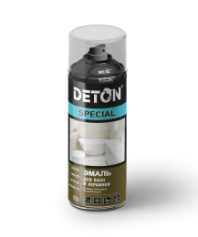 Deton Аэрозоль для ванн и керамики Deton Special, Аэрозоль 520 мл, оттенок Белый, защитно-декоративная для универсального применения