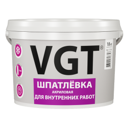 VGT Шпатлевка акриловая для внутренних работ ВГТ, 1,7 кг