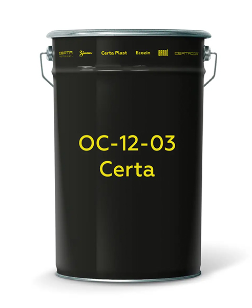Органосиликатная краска 12-03 CERTA Желтый 25 кг