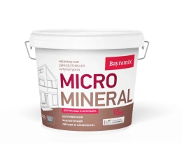 Мраморная штукатурка MICRO Mineral, 15 кг, 670 — Bayramix для строительства, для фасада